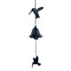 thumbnail image 1 of Campana de viento japonesa de hierro fundido para exteriores, pequeña campana de viento colgante retro para jardín, para buena suerte, decoración de patio y balcón., 1 of 8