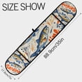 thumbnail image 3 of Yayeee Double Oven Mitt Kitchen Heat Resistant Baking 35" x7" Quilted Glove, Blue Sardines Pattern, 3 of 6