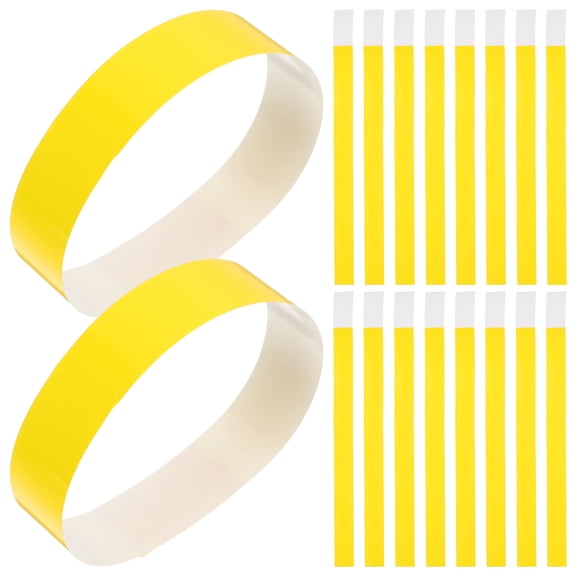 Homoyoyo Durable Yellow Pet Collar with Identification Tags for Cats and Dogs 100Pcs