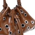 thumbnail image 3 of SPEKSEE Women Rivet Bucket Handbag Large Capacity Metal Stud Y2k Shoulder Bag PU Leather Trendy Rivet Sling Bag Shopping Vacation Han, 3 of 18