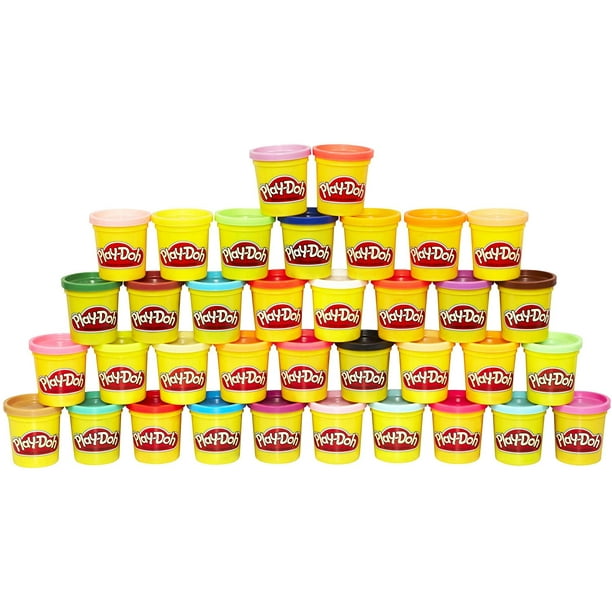 white play doh individual cans