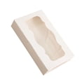 thumbnail image 1 of keepw Hygienic Cupcake Box Transporting And Displaying Cupcakes Cake Packaging Cookie Box Bakery Box 10*6*2inch white, 1 of 6