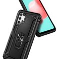 thumbnail image 4 of FYBTO Case for Samsung Galaxy A32 5G with Tempered Glass Screen Protector (Maximum Coverage), Metal Magnetic Ring Stand Holder, Full-Body Military Shockproof Protective Heavy Duty Phone Case (Blue), 4 of 5