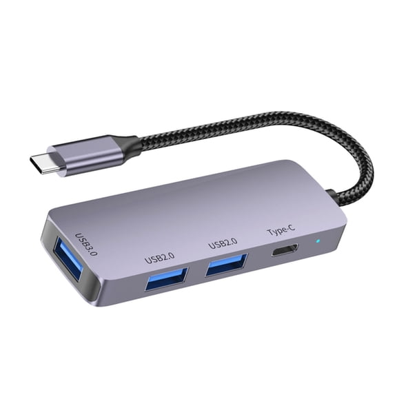 USB Hub 4 in 1 Type C Hub with USB 3.0/2.0 USB C and 100W Power Delivery for PC