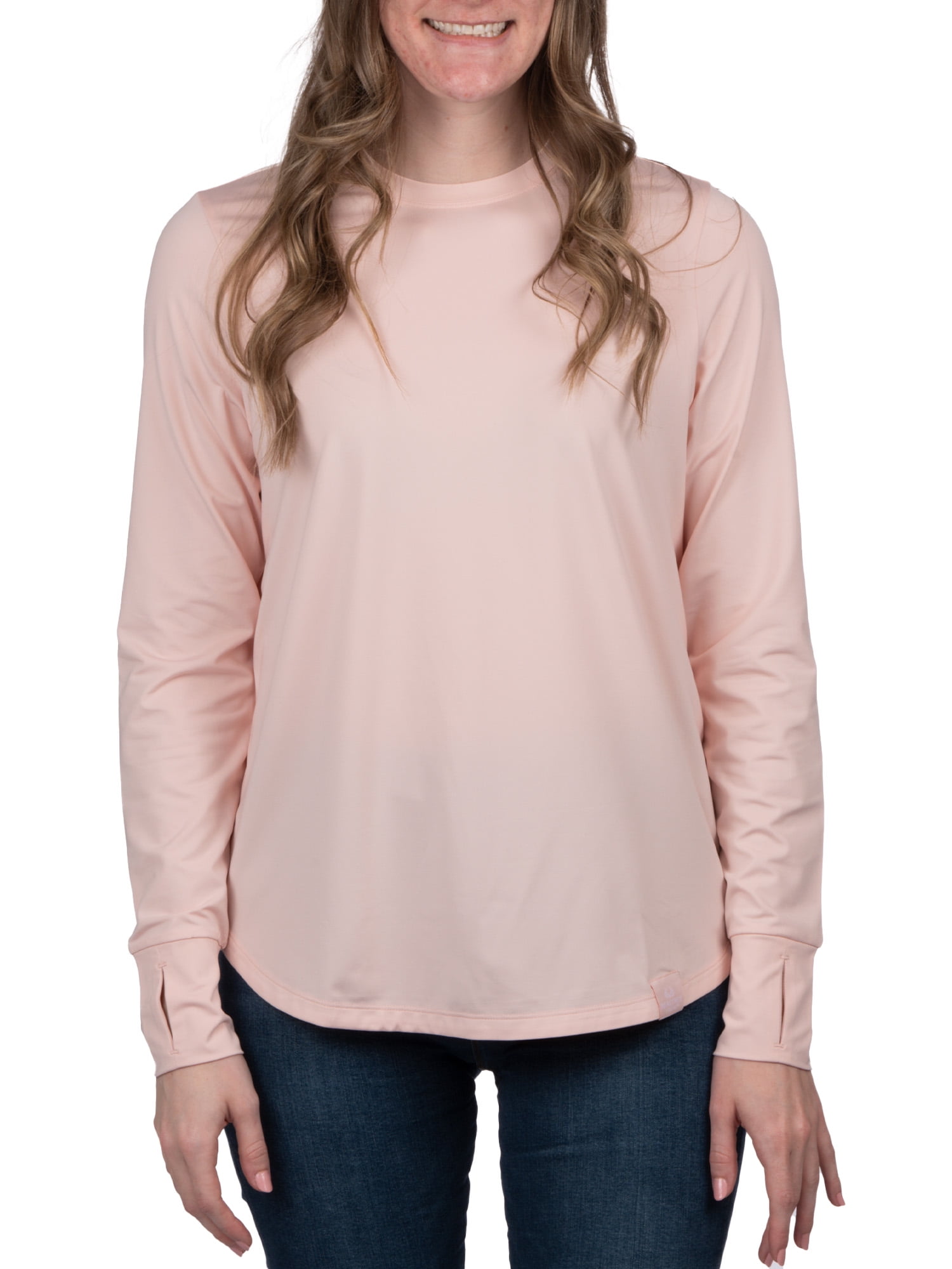 Realtree Womens Long Sleeve Jersey Recycled Polyester UPF Scent Control