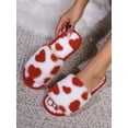 thumbnail image 4 of Valentine's Day Heart Shaped Open Toe Women Home Slippers, Comfortable & Soft Non-Slip Indoor Shoes With Lining, 4 of 4