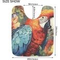 thumbnail image 3 of Dreamtimes Toiletry Mat Parrot Sits in Flower Print, Luxury U-Shaped Toilet Rug, Soft Contour Mat for Bathroom Floor, Non-Slip Absorbent Bath Carpet, Dry Quickly, Machine Washable, 24"X20", 3 of 4