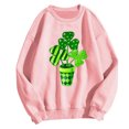 thumbnail image 2 of Chandails à Capuchon Mode pour Femmes 2023 Col Rond Imprimé Manches Longues Hauts Imprimés Blouse Régulière Rabais de 50 % Liquidation Costumes d'Halloween/Noël, 2 of 6