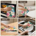 thumbnail image 5 of 6 Pcs Funny Kitchen Towels,Pioneer Flower Floral Print Pattern Microfiber Dish Towels,Kitchen Tea Towels,Kitchen Towel Set (18" X 26"), 5 of 7