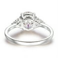 thumbnail image 4 of solitaire jewels 1.75CT Muse Setting Oval Moissanite Engagement Ring For Women, 14K White Gold, 4 of 6