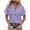 Purple-343, variant on Extra Savings,Women's Fashion Casual Solid Button V Neck T-shirt Tops Blouse, Stylish and Comfortable Short Sleeve T-Shirt for Everyday Wear Easy to Wear|95%Polyester,5%Spandex,Pink
