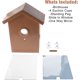 thumbnail image 3 of Casa para pájaros con espejo de 2 vías, caja nido para pájaros montada en ventana con ventosa transparente, 3 of 9