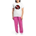 thumbnail image 4 of CafePress - Idive Scuba Shark Jaw Women's Light Pajamas - Women's Short Sleeve Print T-Shirt and Pants Light Cotton Pajama Set, 4 of 7