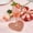 #814-Rose Gold, variant on CREATITOY Valentine's Day Heart Coaster Set PVC Heat-Resistant Gold Foil Non-Slip Cup Mat