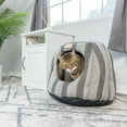 thumbnail image 2 of Armarkat Cat Bed Model C30CG Gray and Silver Waterproof Canvas 18x18x17 inches, 2 of 5