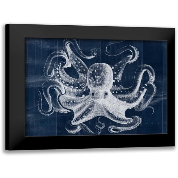 Pazan, Tony 14x12 Black Modern Framed Museum Art Print Titled - Big Blue