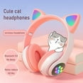 thumbnail image 4 of New RGB Cat Ear Headphones Bluetooth 5.0 Bass Noise Cancelling Adults Kids Girl Headsets Support TF Card Casco Mic Music Gift, 4 of 10