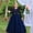 F-25Blue, variant on Big Kids Girls Dress Long Sleeved V Neck Sequins Bow Design Patchwork Mesh Elegant Stylish Tutu Dresses For Formal Occasion Green 14-15 Years