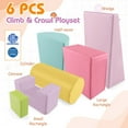 thumbnail image 5 of Spaco 6 Pieces Foam Climbing Blocks, Indoor Baby Climb and Crawl Activity Playset with Rectangles, Climbing Toys for Kids 1-3 Inside, Multicolor, 5 of 6