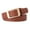 Camel, variant on Women Belt Adjustable Length Metal Buckle Faux Leather Belt Versatile Solid Color Belt Jeans Shirt Coat Belt Fashion Accessories