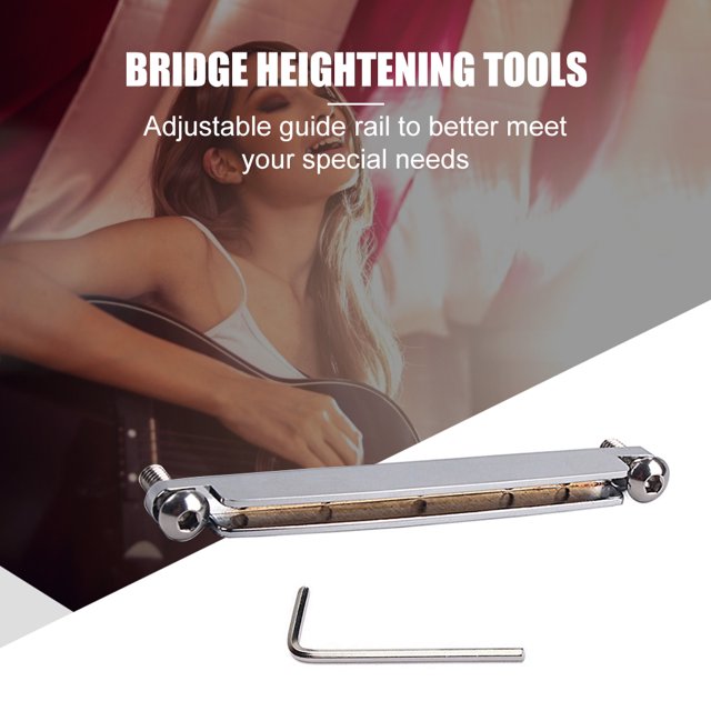 Sillín de puente ajustable para piezas de guitarra acústica Instrumentos musicales de cuerda Likrtyny Accesorios para instrumentos musicales