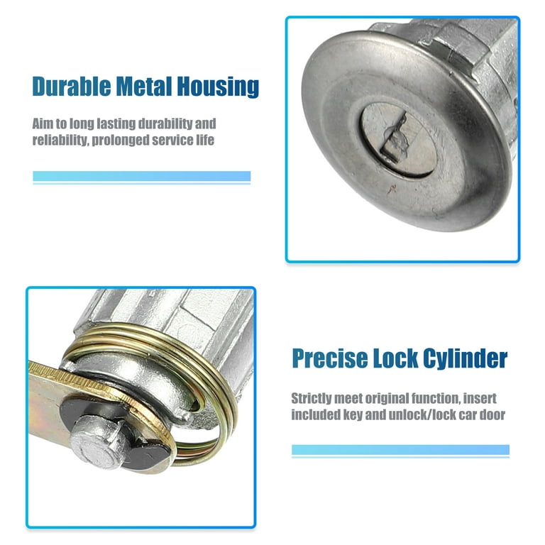 Unique Bargains 1 Set Door Lock Cylinder with Keys for Toyota