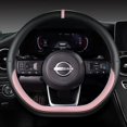 thumbnail image 1 of Protector en forma de D para volante de coche, para Nissan x-trail Qashqai March Serena Micra Kicks 2017-2023 Altima Teana 2019 Sentra 2022, 1 of 5