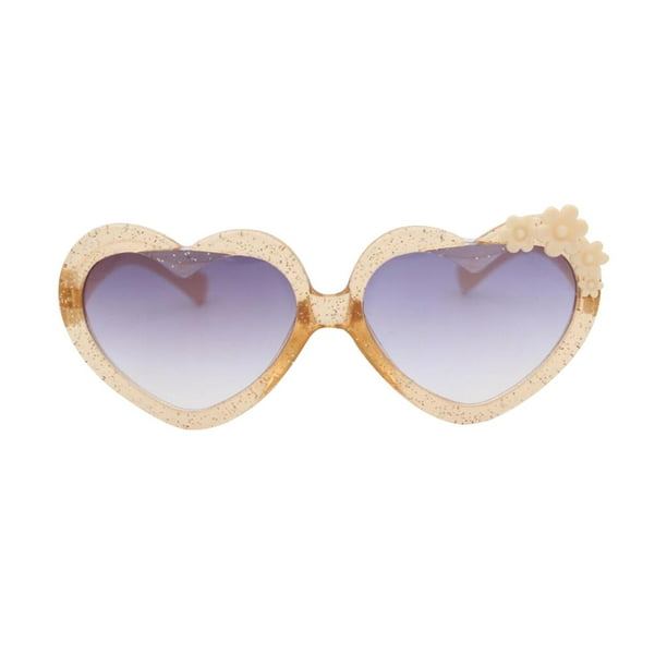 Gafas de sol en forma de corazón para niños Hugo amarillo