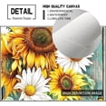 thumbnail image 6 of Farmhouse Floral Bathroom Decor Wall Art Rustic Sunflower Pictures Bathroom Wall Decor Country Colorful Flower Butterfly Canvas Print Painting Framed Artwork For Bedroom Living Room 12"x16", 6 of 6