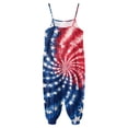 thumbnail image 4 of Splozh Toddler Girl 1-10 Years 4th of July Outfit Baby Girl American Flag Romper Jumsuit Cute Summer Clothes,Red,7-8 Years, 4 of 5