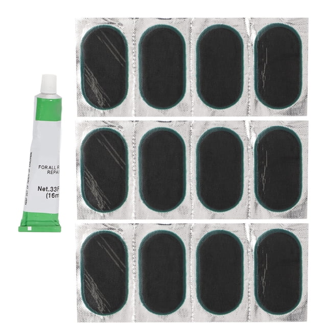 Bicycle Tire Patch, Oval Mountain Bike Inner Tube Patch Rubber For Cycling