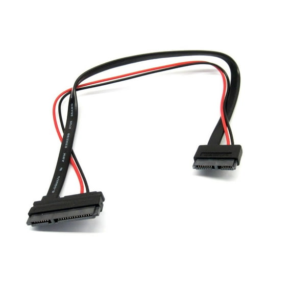 Slimline 13 pin SATA Female to 22 Pin SATA Female Cable