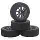 thumbnail image 5 of Paquete de 4 ruedas y neumáticos hexagonales de 12 mm para coches RC, repuestos para el accesorio de bricolaje Wltoys 144001 Negro, 5 of 5