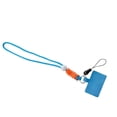 thumbnail image 1 of Inteprter Cordón universal para teléfono inteligente, ajustable, extraíble, para colgar en el cuello, microfibra, reutilizable, correas Teléfono y Comunicación Pantalón Corto Azul, 1 of 6