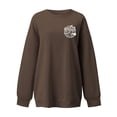 thumbnail image 3 of VBARHMQRT Chandails à Capuche pour Jeunes Chandails en Molleton Femmes Chemises Massachusetts T-Shirts Hauts Automne Vacances Col Rond Chandail, 3 of 4