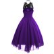 thumbnail image 3 of ICHUANYI Clearance Women Fashion Gothic Style Sexy Banquet Festival Dress Lace Chiffon Dress(Purple, XXL) ICHUANYI WER2023080708496, 3 of 4