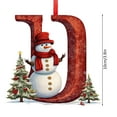 thumbnail image 3 of Leodye 1PCS Christmas letter acrylic pendant Christmas Tree Decoration Personalized DIY Christmas Ornaments Christmas Decoration Xmas Tree Hanging Decor-3.94IN, 3 of 9
