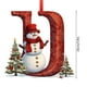 thumbnail image 3 of Adorno Colgante para Árbol de Navidad con 26 Letras | Adornos Personalizados para Hacer Tú Mismo | Decoración Navideña para Colgar En El Árbol | Material Acrílico | 10 Cm | Estilo 2D | Paquete de 26, 3 of 5