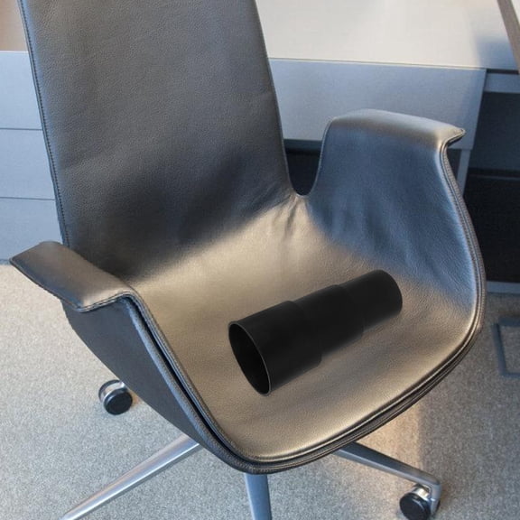 FUEENIRVA 2Pcs Telescoping Chair Cover Set for Home and Office Use Black Plastic