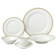 thumbnail image 2 of Lorenzo Import LH433 24 Piece Porcelain Dinnerware Service, Silver - for 4 Alyssa, 2 of 2