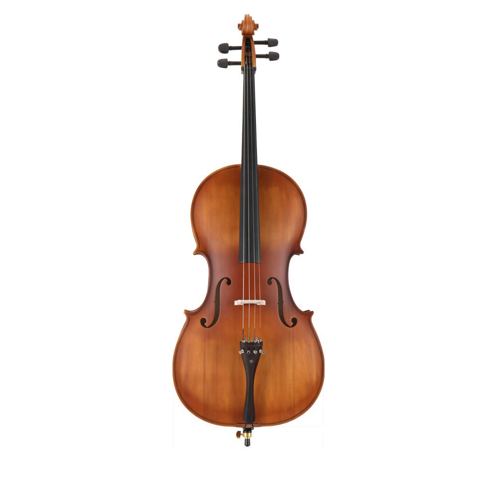 Cello 4/4 Full Size, Wood Acoustic Cello with Portable Bag, Bow, Rosin, Cello Bridge, for Students & Adult Beginner String Instruments - Matte Natural Color