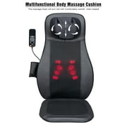 ZOKOP Shiatsu Neck & Back Massager with Heat, Full Back Kneading Shiatsu or Rolling Massage with Height Adjustment, Three-stage Vibration Massage for Buttocks ,Massage Chair Pad Black