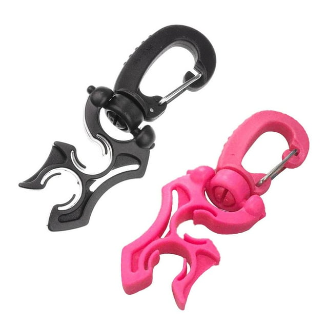 2Piezas Scuba Dive Soporte De Retención De Manguera Con Clips Plegables Snap