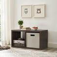 thumbnail image 3 of Linon Duhon 2-Cubby Storage Cabinet, Espresso, 3 of 11