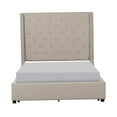 thumbnail image 4 of Pemberly Row Contemporary California King Bed in Beige Finish, 4 of 9