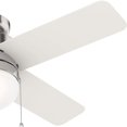 thumbnail image 4 of Hunter Fan Company Timpani 44 Inch Indoor Corded Ceiling Fan Light, Nickel, 4 of 5