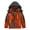 Orange & Dark Grey, variant on Boys' Waterproof Ski Jacket Outdoor Recreation Thick Winter Coat Hooded Raincoats Black 8