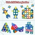thumbnail image 5 of Freecat Marble Run, 209PCS Magnetic Tiles Building Blocks, Educational Toy for Kids 4 5 6 7 8 Years, Marble Track Toy Set Christmas Birthday Gifts for Boys Girls., 5 of 8