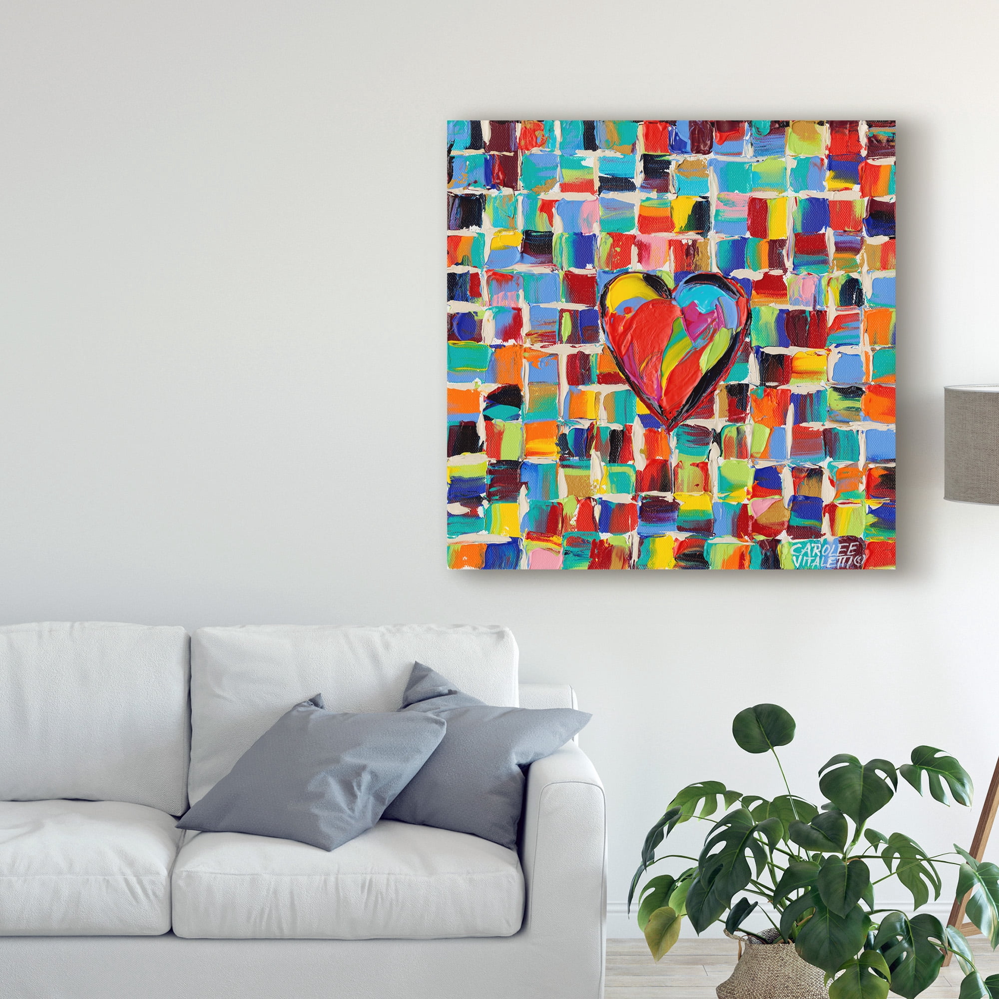 Trademark Fine Art 'Love of Color I' Canvas Art by Carolee Vitaletti