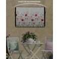 thumbnail image 3 of Red Flower Outdoor TV Cover 40 to 43 Inch Weatherproof, Blue Pink Wildflower Poppy Floral Botanical 600D Oxford TV Covers with Waterproof Zipper, Outside Flat TV Screen Protector Size 40"Wx25"Hx4.5"D, 3 of 7